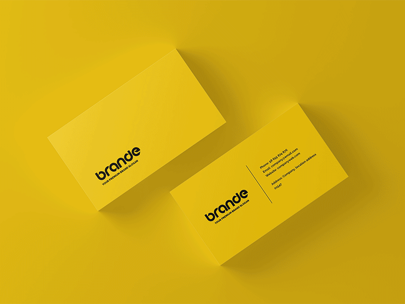 Free Business Card Mockup by ToaSin Studio Free Business Card Mockup