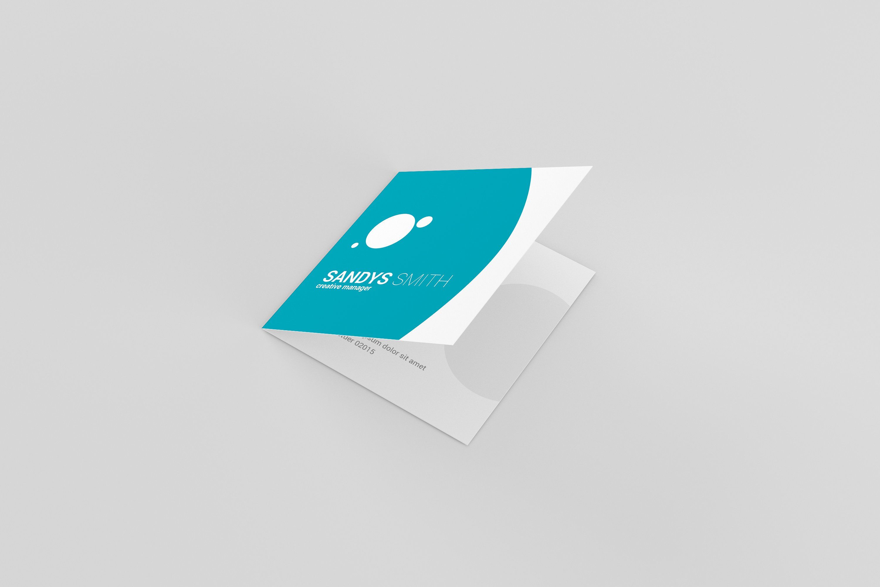 Square Folded Business Card Mock-Ups | Folded business cards, Business