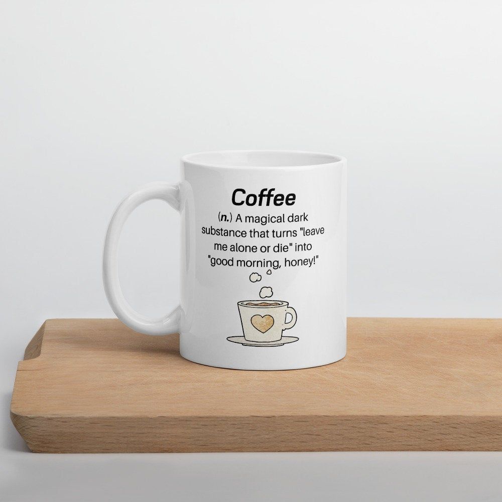 Coffee Definition Funny Mug Coffee Lover Gift Office Coffee | Etsy