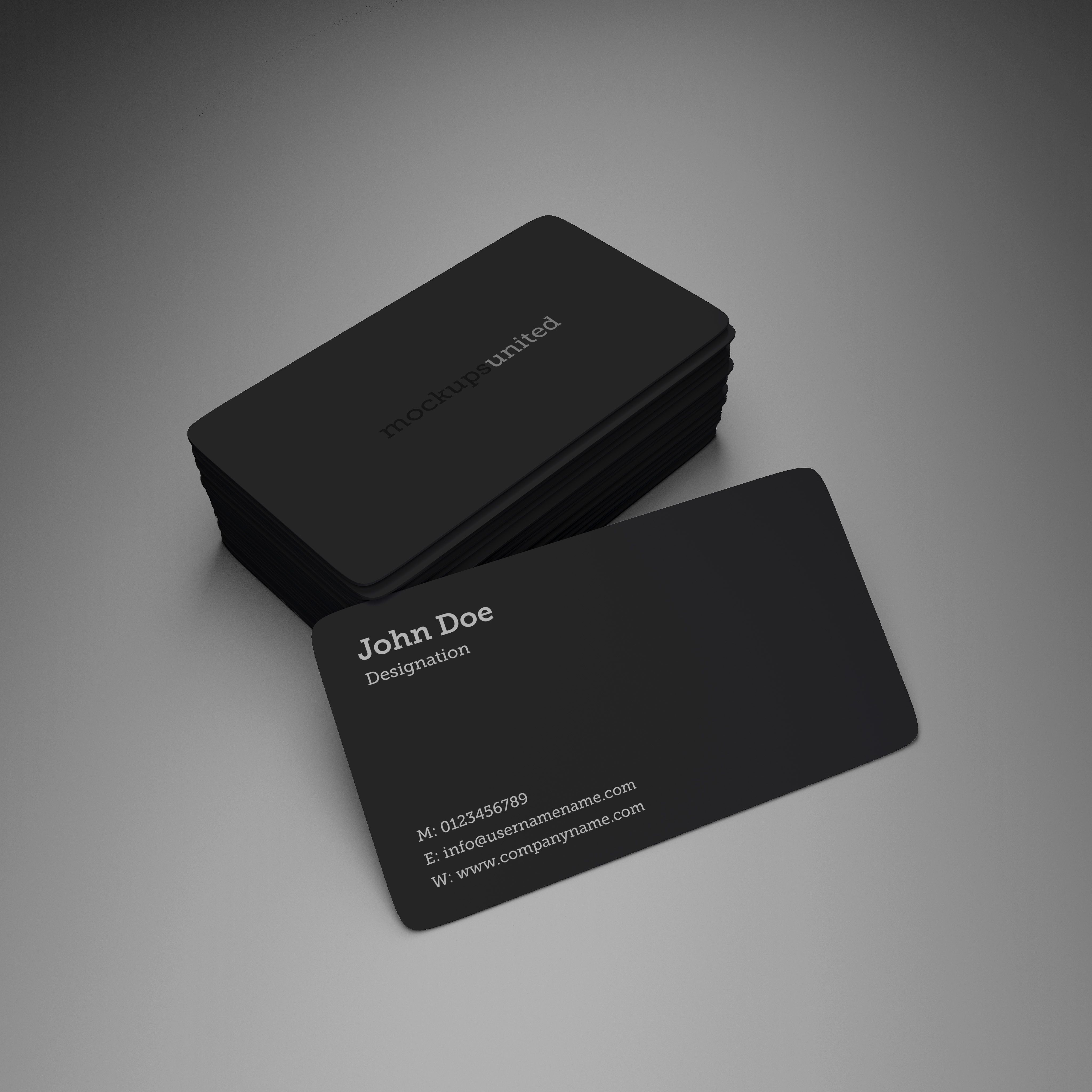 Rounded Corner Business Card Mockup | Product Design | Pinterest