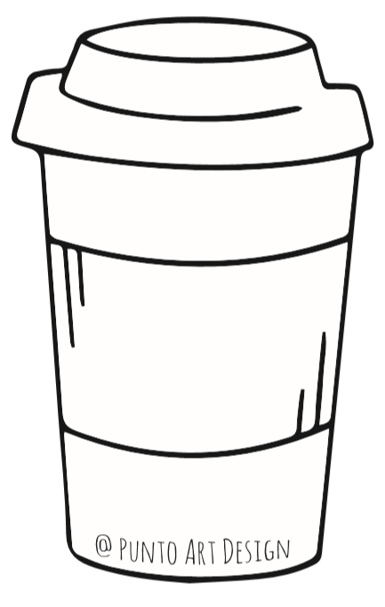 Coffee Cup Template ⋆ Free Printables ⋆ Punto Art Design ⋆ | Templates