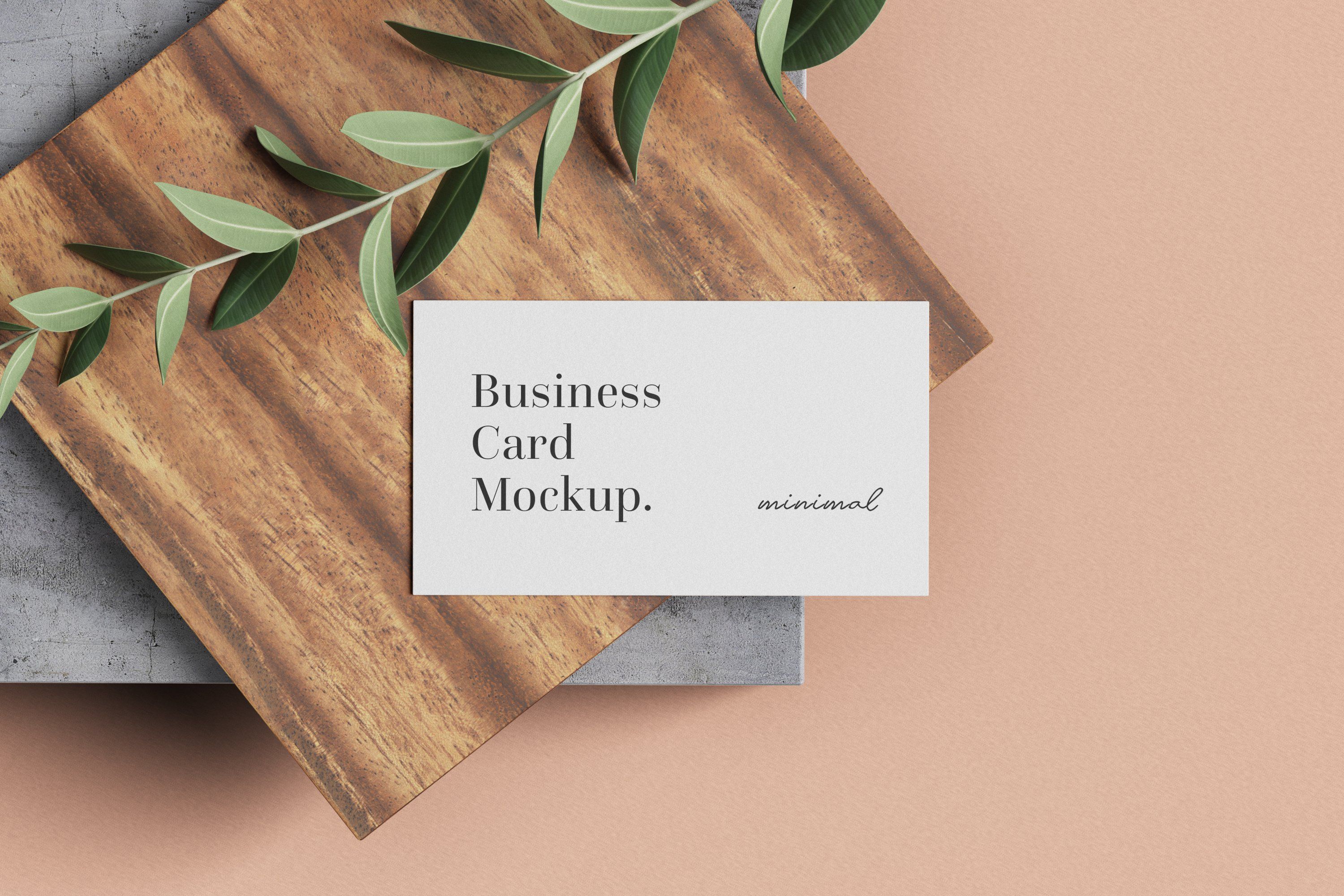 Minimal Business Card Mockup | Business card mock up, Free business